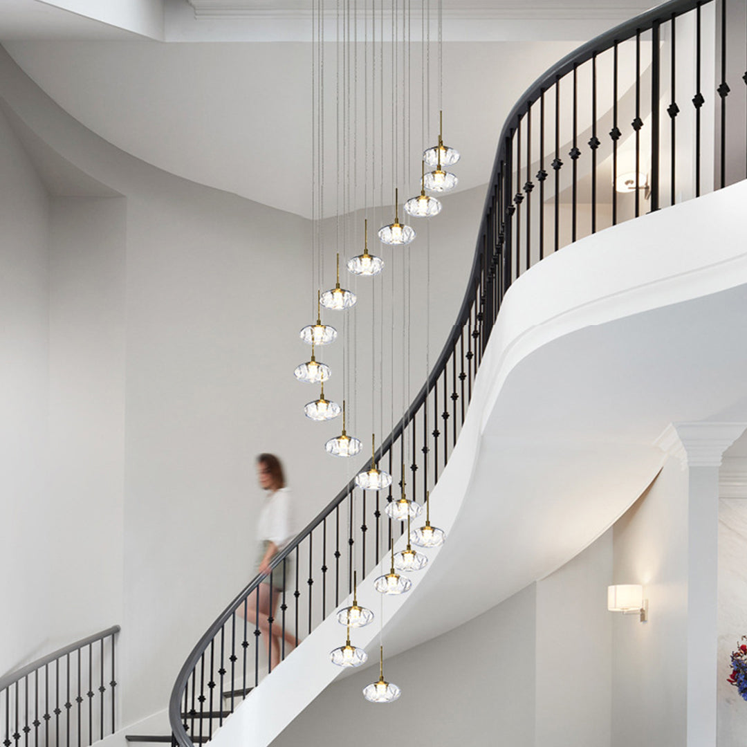 Chandelier For Tall Ceilings Italian Minimalist