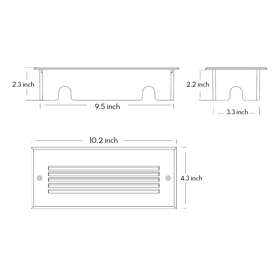 Outdoor LED Step Lights Minimalist Style