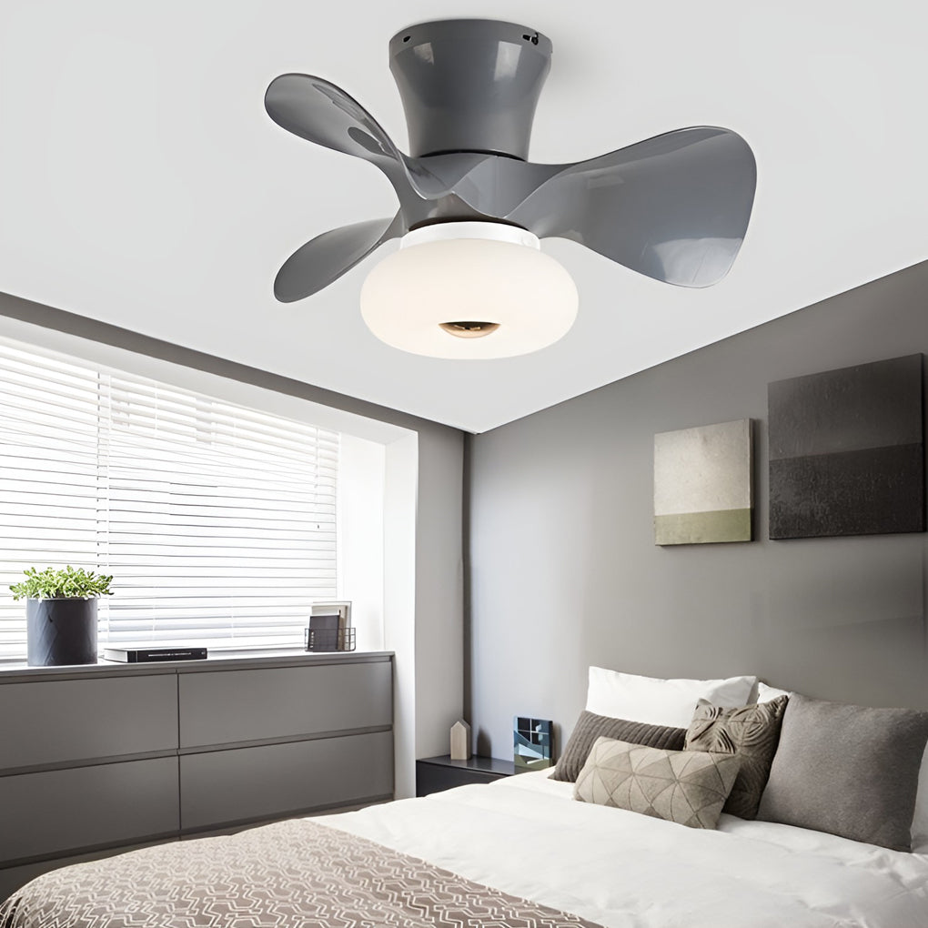 Macaron Ceiling Fan with Light Modern Decoration LED Light