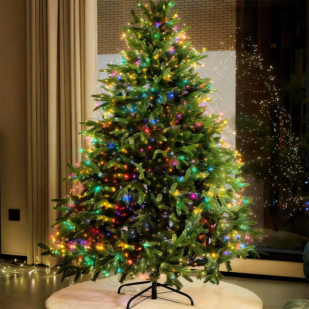 Green String Christmas Lights Copper Wire LED Lights