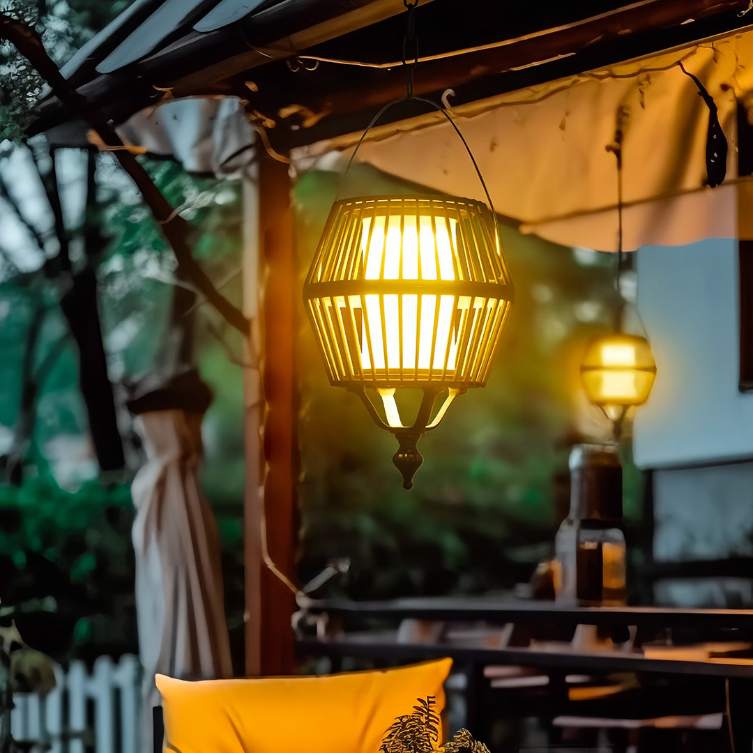 Japanese Lantern Pendant Light Outdoor Waterproof Ceiling Light