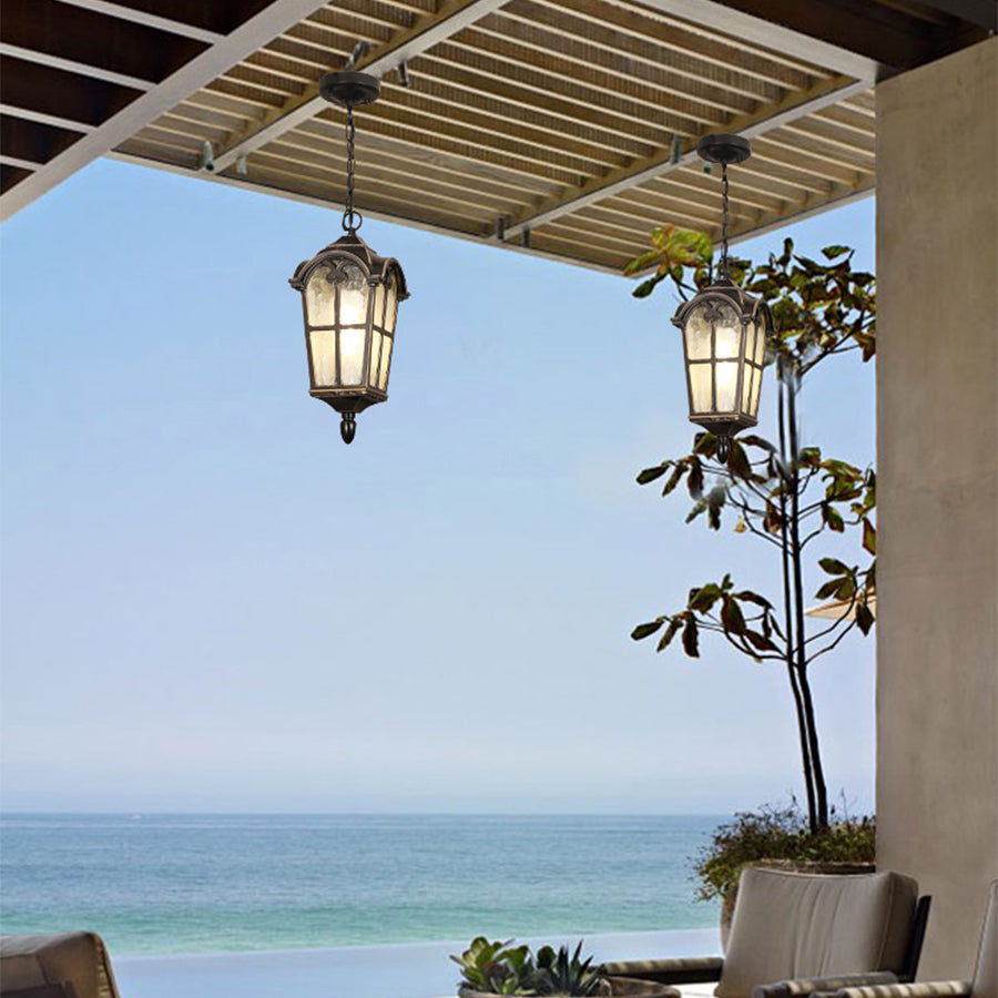 Waterproof Outdoor Ceiling Porch Light Cast Aluminum American Style
