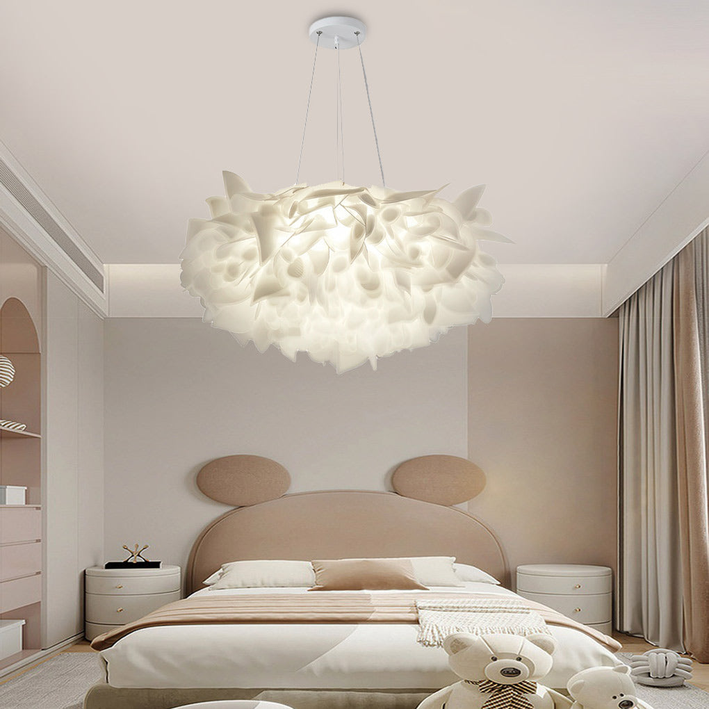 Hanging Petal Light Modern White LED Slices Pendant Light