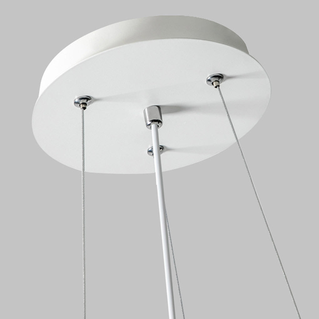 Hanging Petal Light Modern White LED Slices Pendant Light