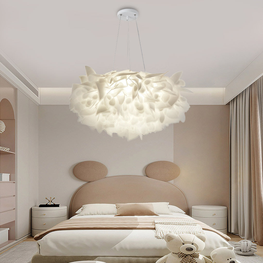 Hanging Petal Light Modern White LED Slices Pendant Light