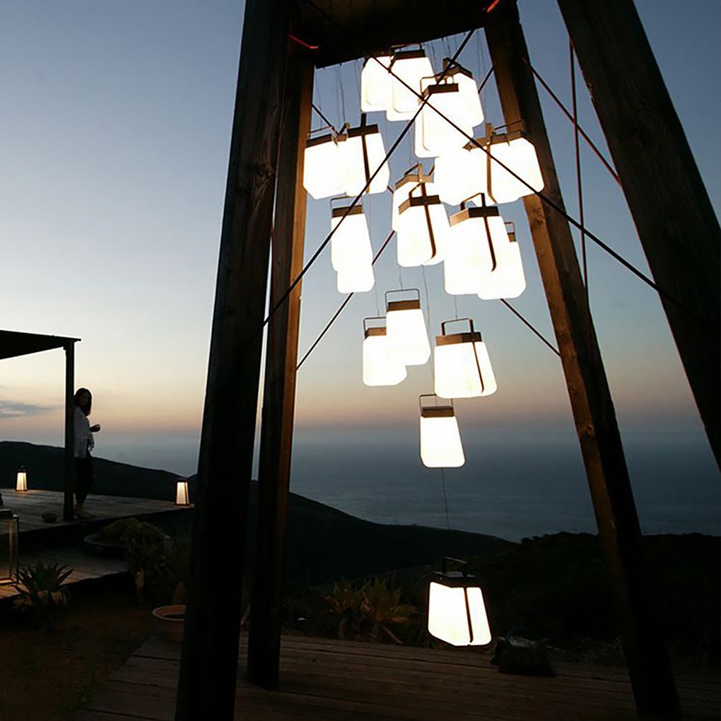 Hanging Solar Lantern Lights Portable Minimalist Waterproof Light