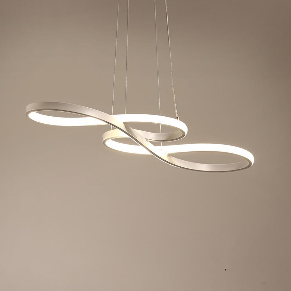 Geometric Design Semi Flush Chandeliers Metal Silica Gel Ceiling Lights