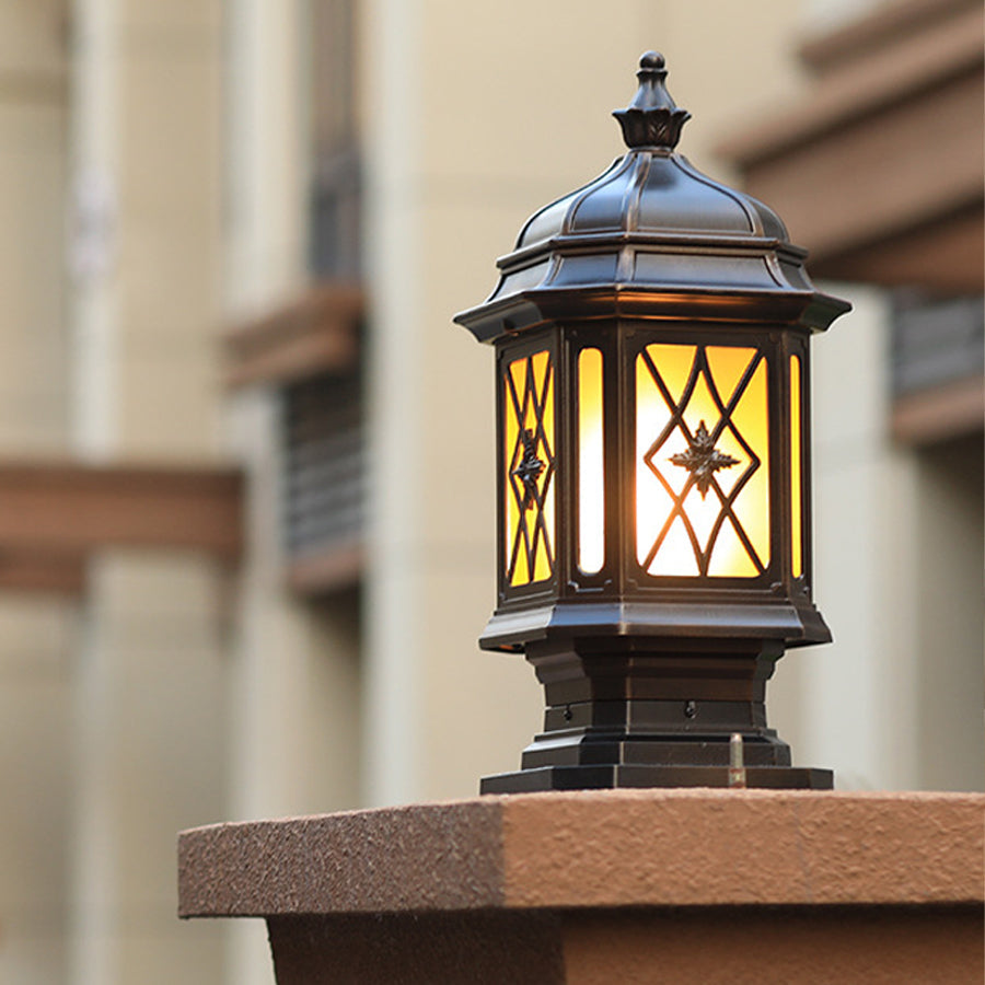Outside Pillar Lights Modern Waterproof