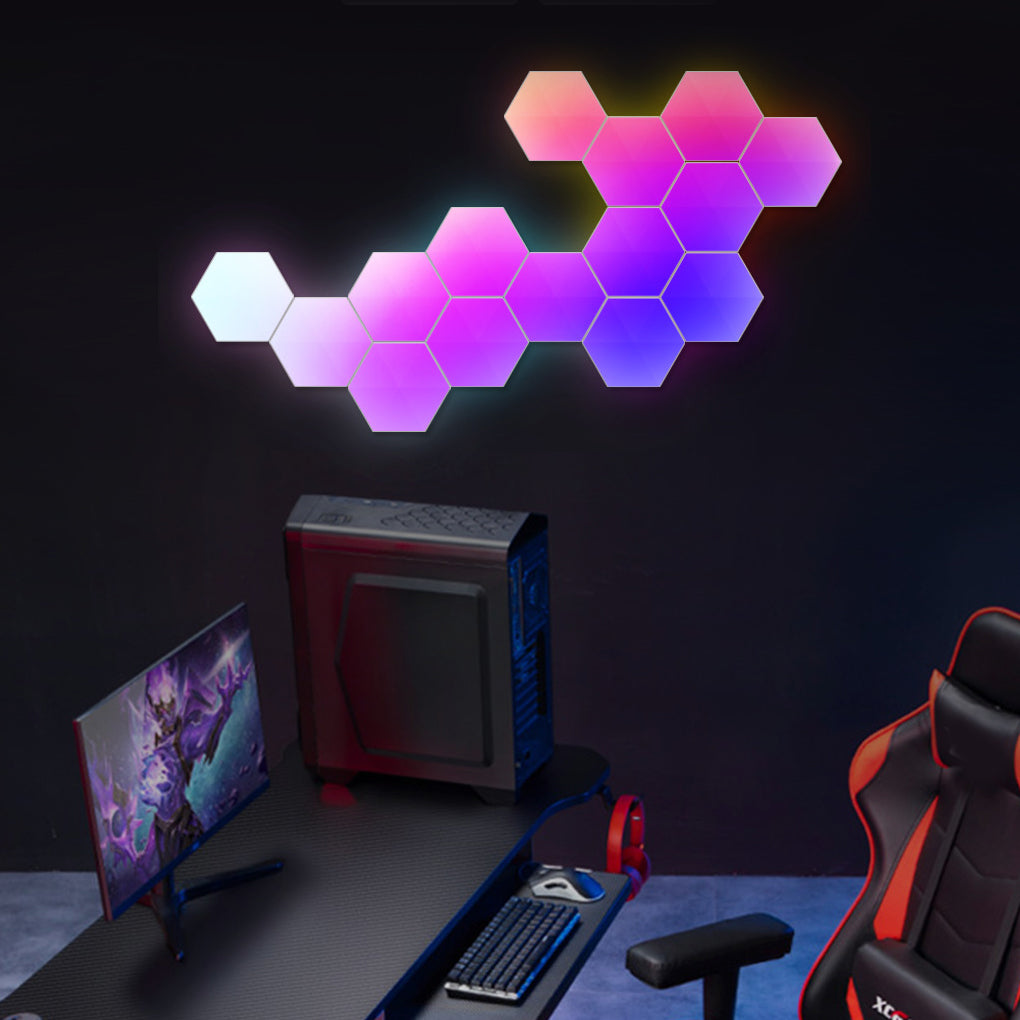 Hexagon LED Wall Lights Shaped Rgbic Smart Modern Light