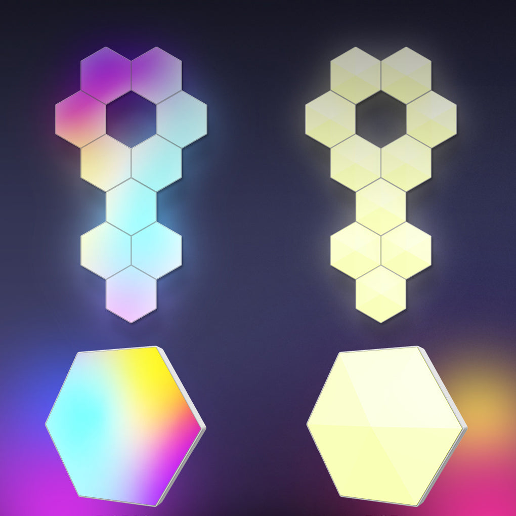 Hexagon LED Wall Lights Shaped Rgbic Smart Modern Light