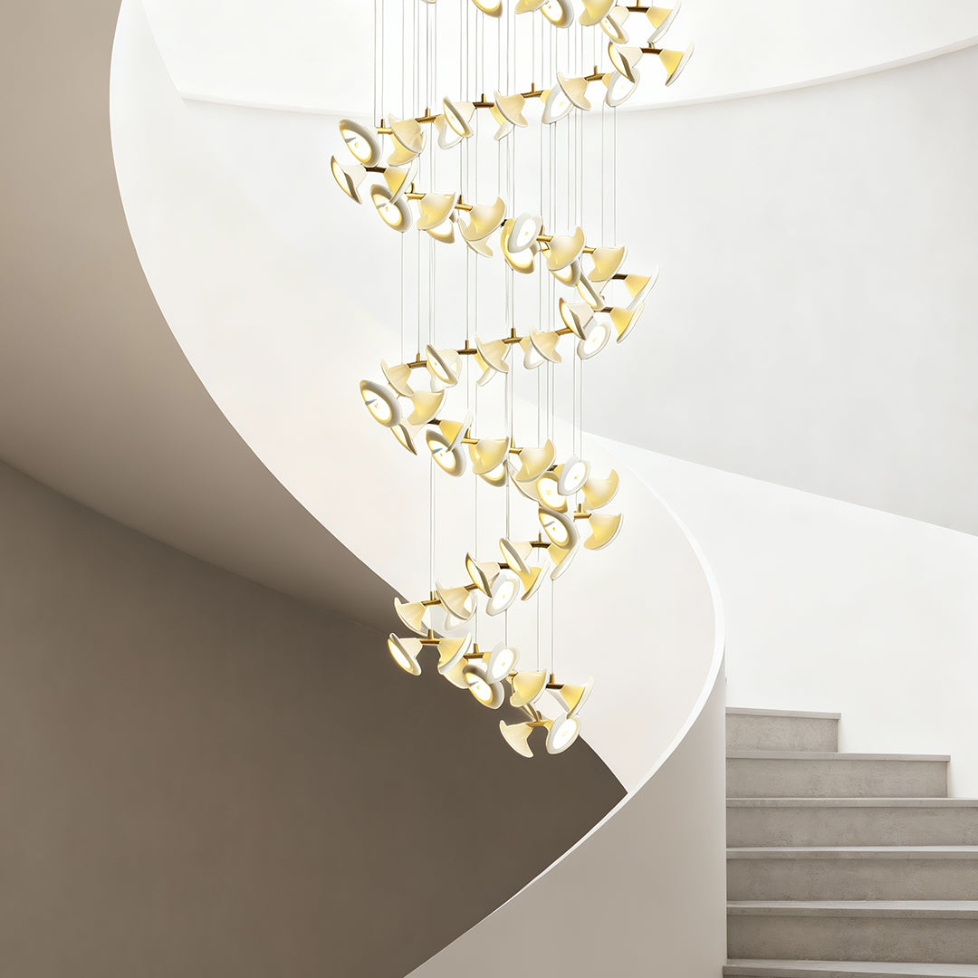Ceramic Chandeliers Luxury Tulip Flower Ceiling Light