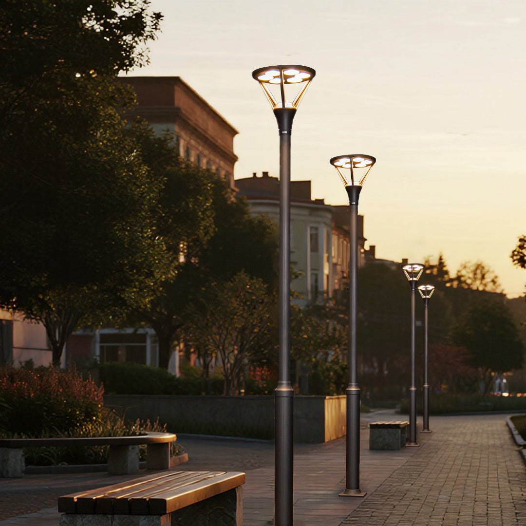 Minimalist 10 feet LED Outdoor Lamp Post Lights Modern