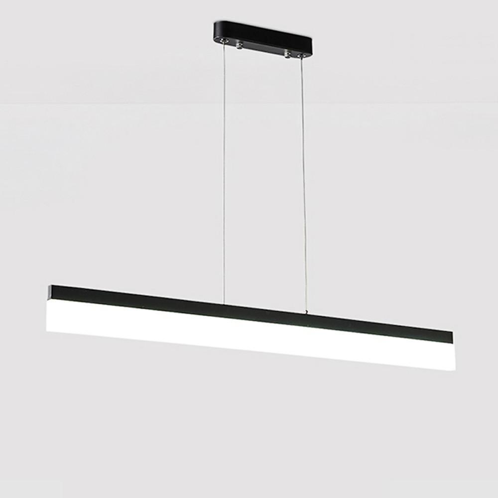 Modern Aluminum Acrylic Pendant Lights Elongated Linear Ceiling Lights