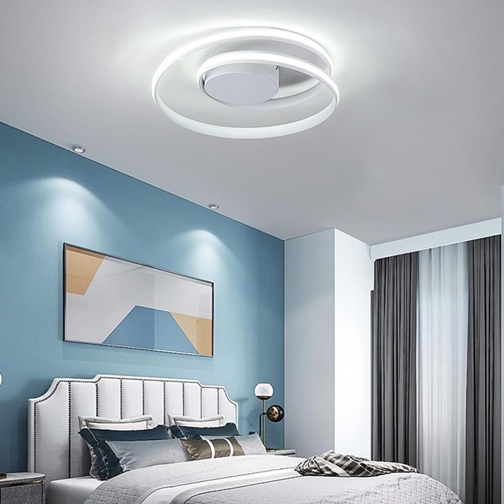 Spiraling Halo Ceiling Light Circular LED Modern Flush Mount Lighting