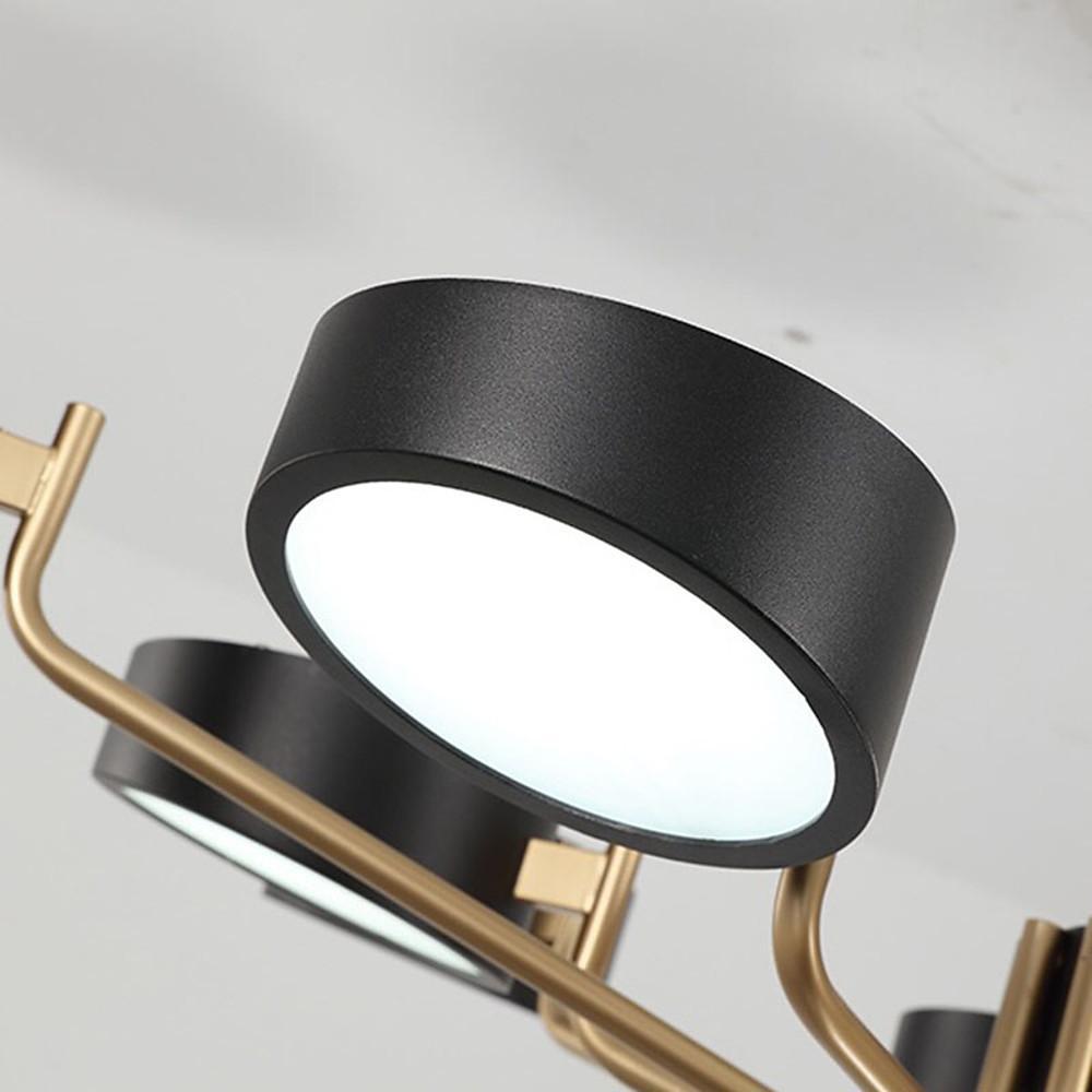 6 Light Modernist LED Flush Mount Ceiling Light for Bedroom