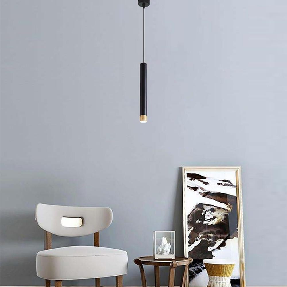 Elongated LED Industrial Linear Pendant Light Metal Hanging Lighting