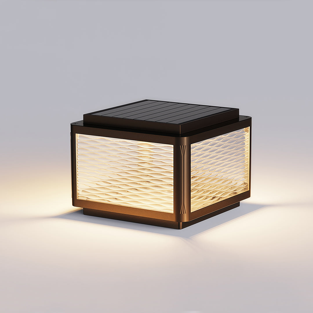 Outdoor Pillar Top Lights Waterproof Minimalist Post Light