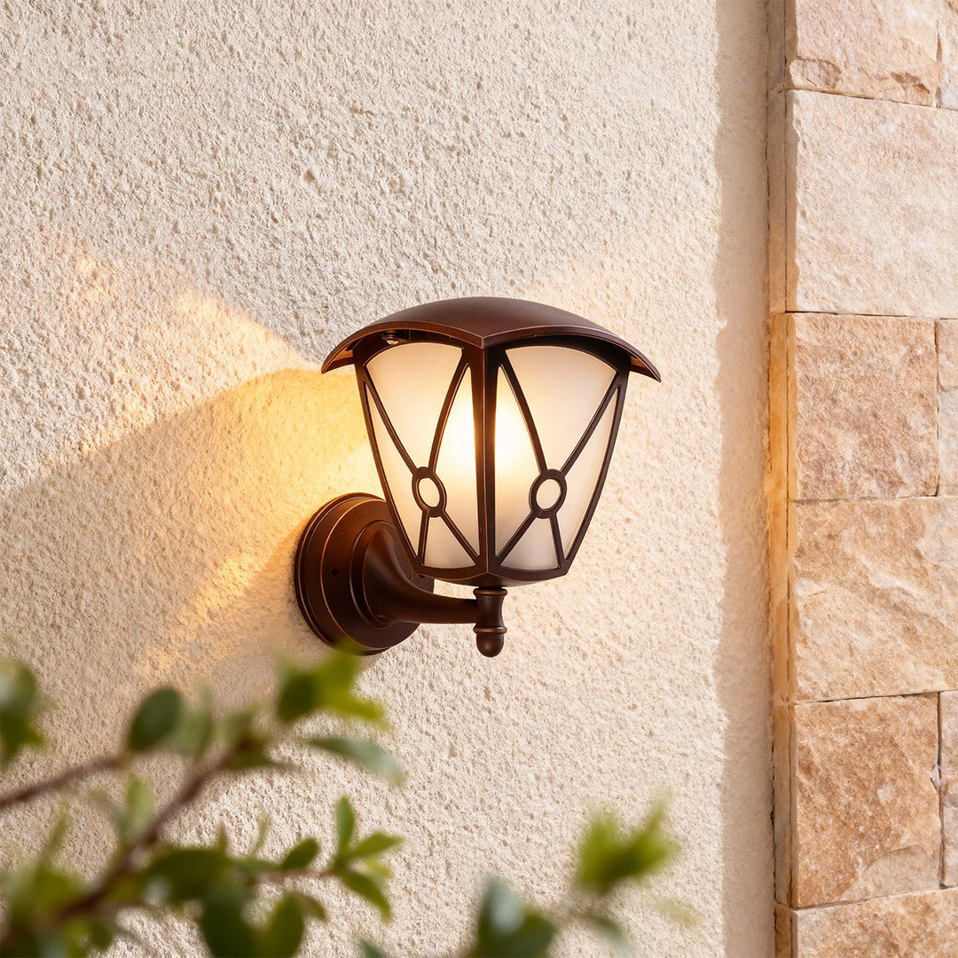 Outdoor Wall Lights for House Aluminum Waterproof Clear Glass Lamp