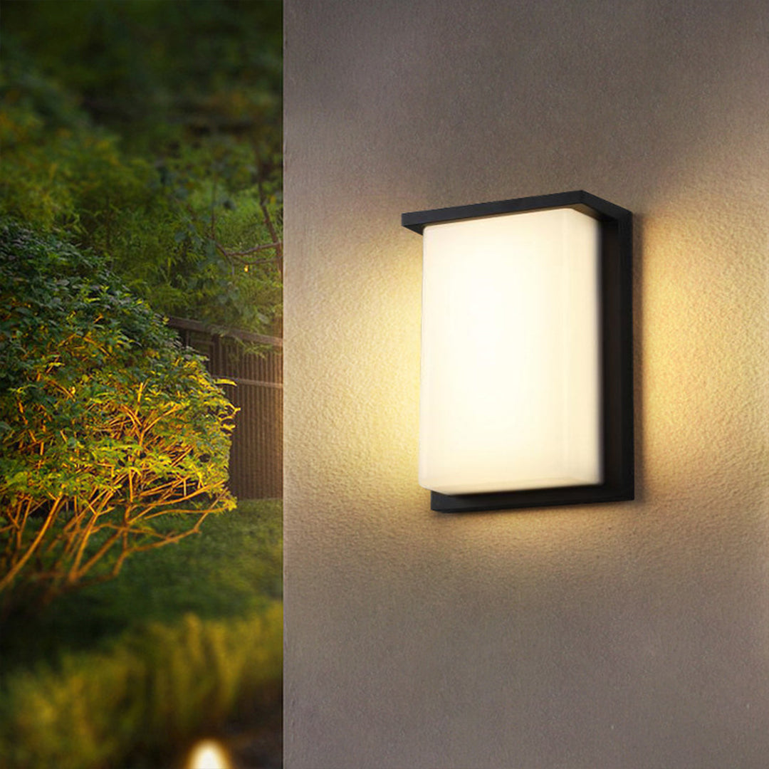 LED Rectangular Outdoor Sconce Waterproof Die-Cast Aluminum
