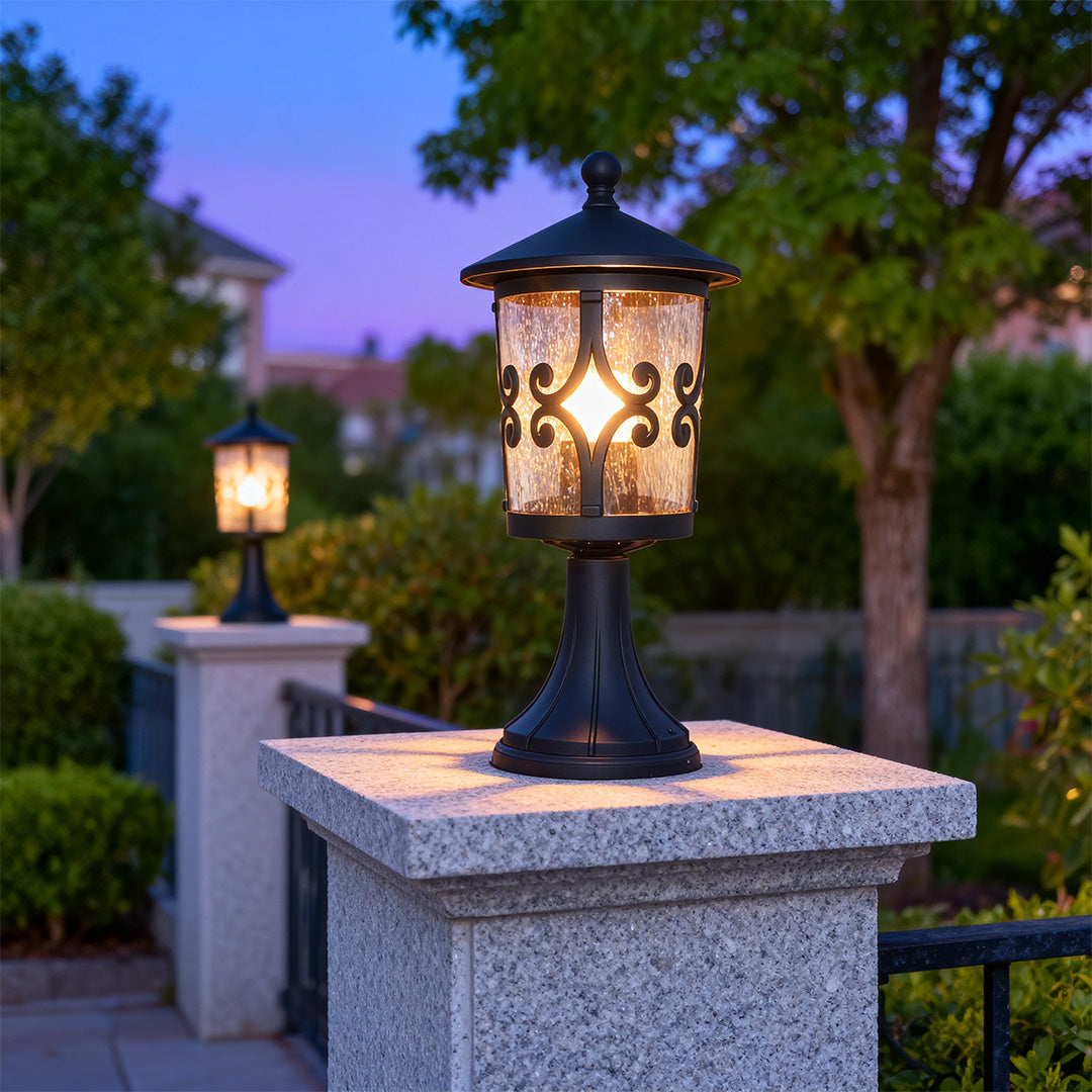 Porch Pillar Lights Waterproof European Style Aluminum Outdoor Light