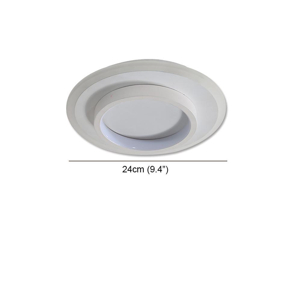 Modern Layered LED Light Ring Ceiling Fixture | Flush Mount 3 Circle Lamp
