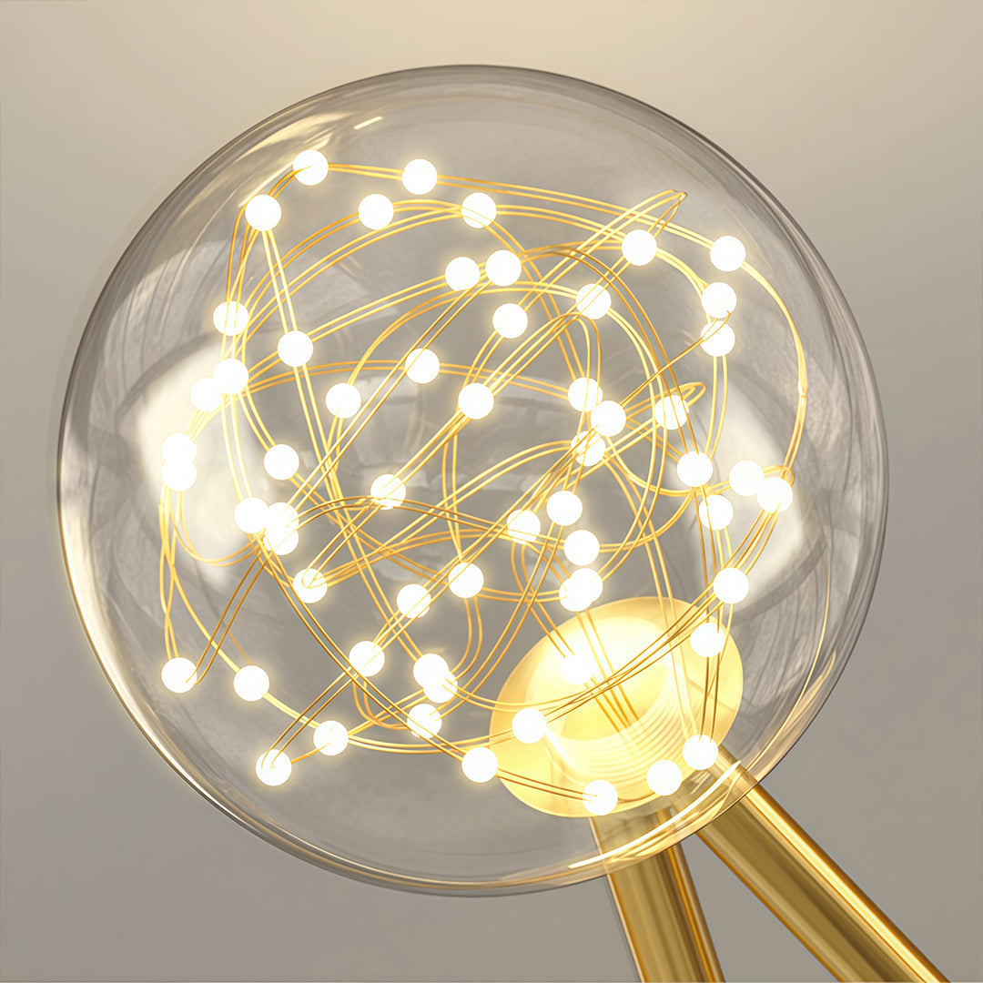 Indoor Ceiling Fans with Lights Star-Shaped Adjustable Light