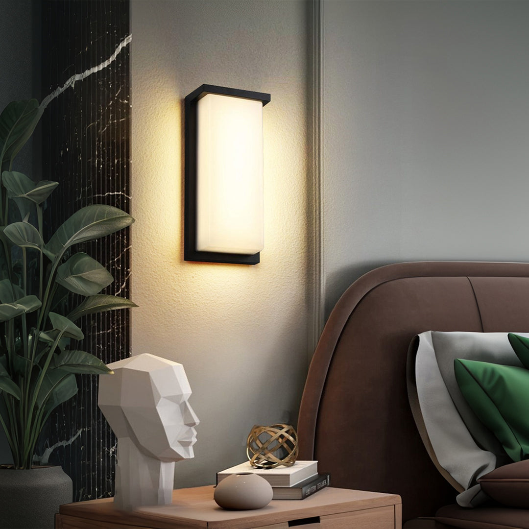 LED Rectangular Outdoor Sconce Waterproof Die-Cast Aluminum