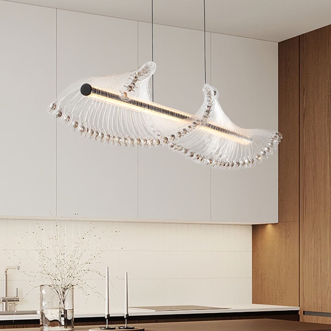 Spiral Pendant Lighting Modern Minimalist Linear Light