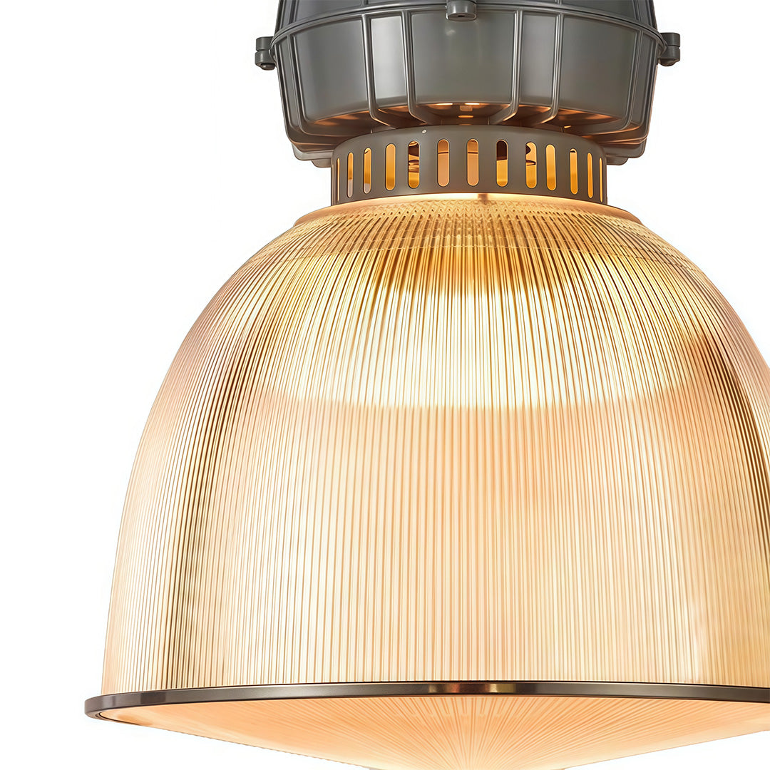 Industrial Style Pendant Lighting Gray Aluminum Ceiling Light