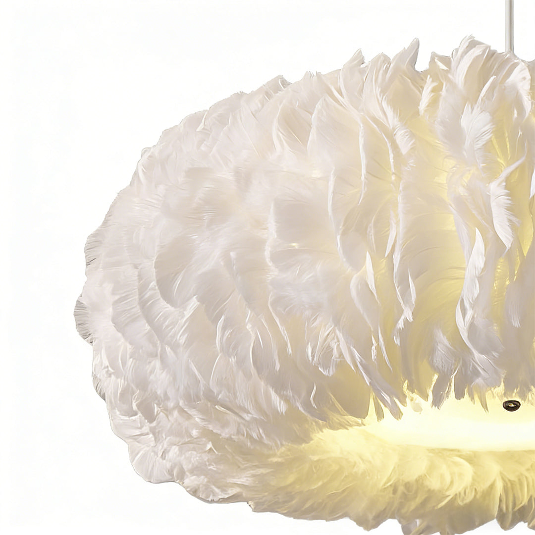 Fluffy Hanging Light Fairy Tale Theme Artistic Ceiling Light