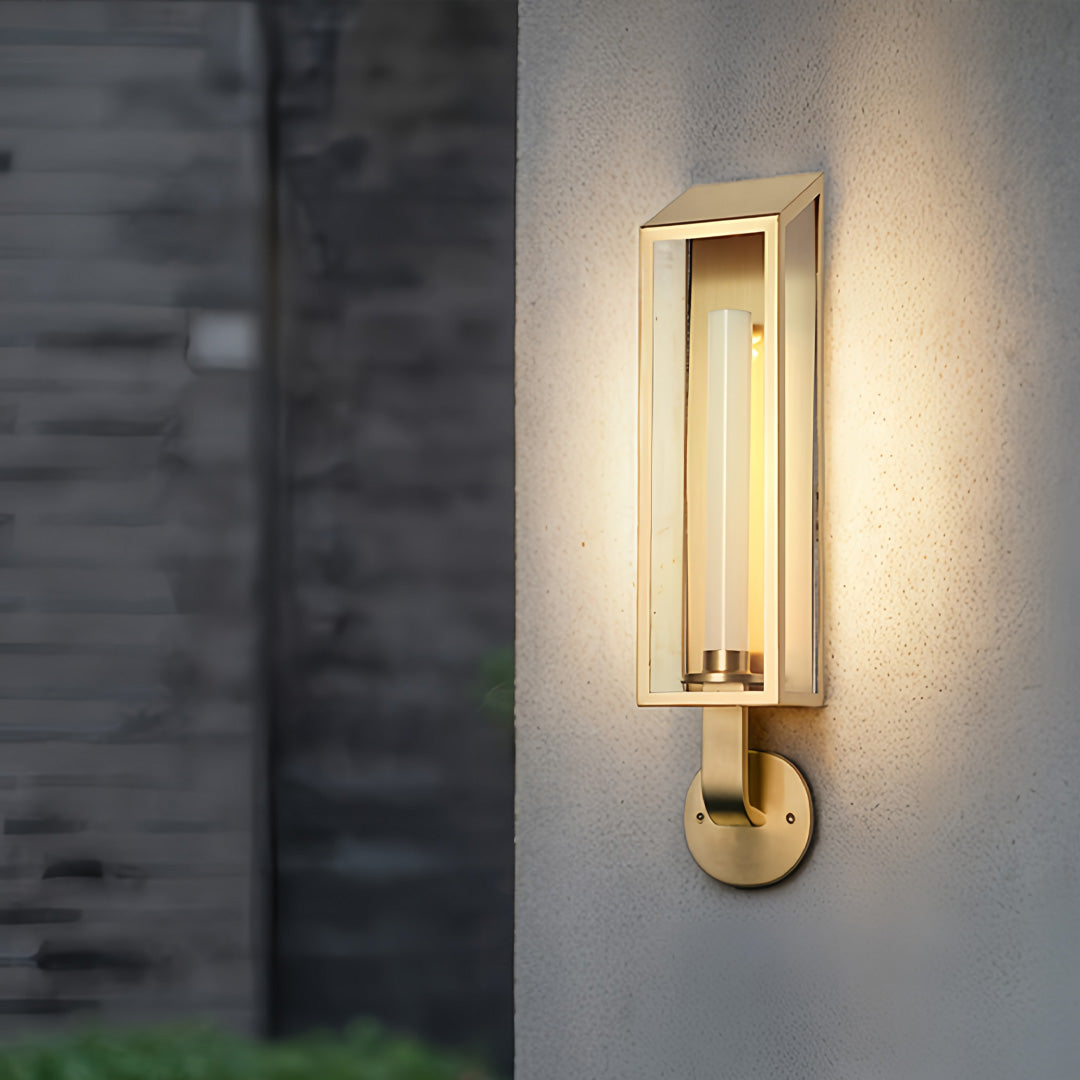 Outdoor Wall Mount Light Fixture Waterproof Metal Frame Light