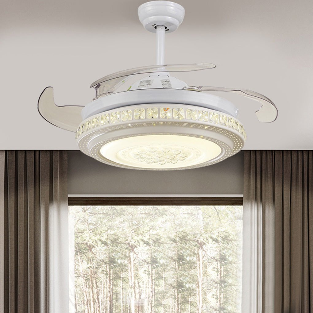 Intelligent Frequency Conversion Dimming LED Invisible Ceiling Fan Chandelier