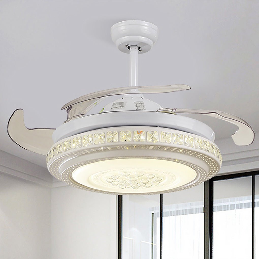 Intelligent Frequency Conversion Dimming LED Invisible Ceiling Fan Chandelier