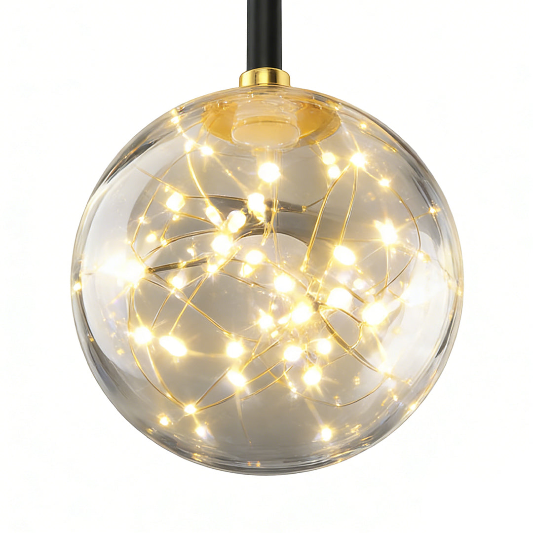 Invisible Blade Fan Light Modern Luxury Star Sphere Light