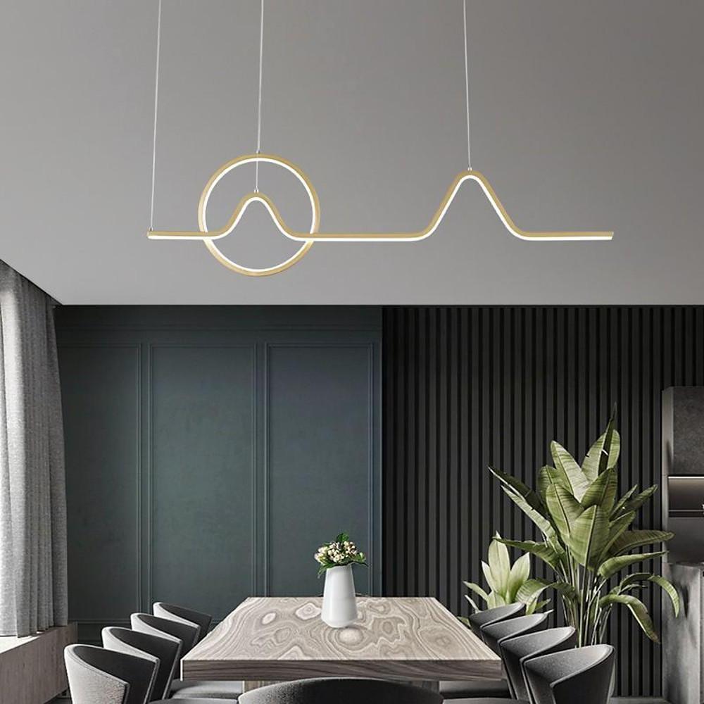 Minimalist Waves Circles Design Pendant Lighting Modern LED Ceiling Light