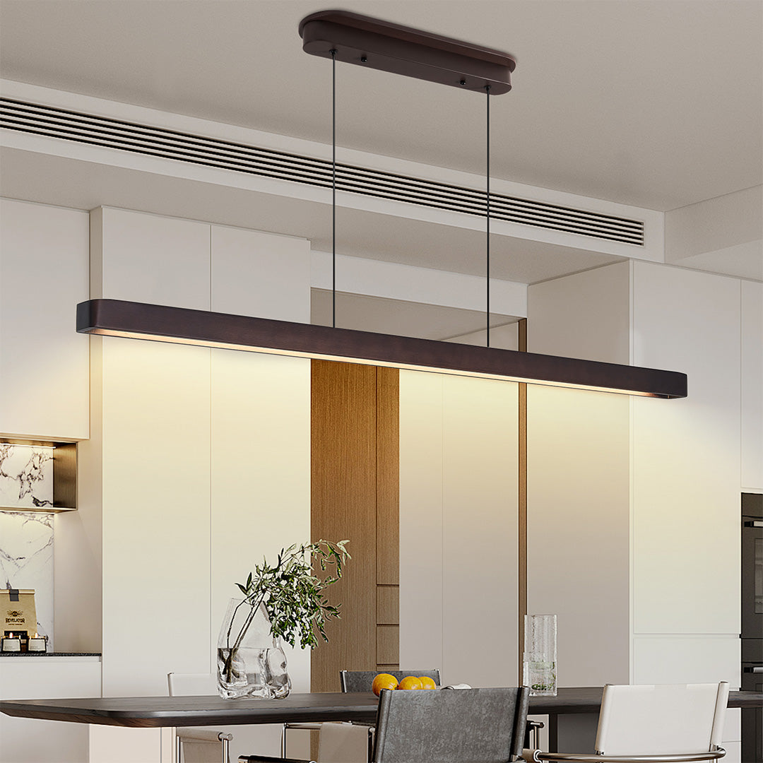 Island Linear Pendant Lighting Japanese Minimalist Ceiling Lights