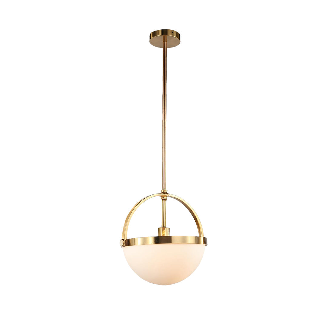 Gold and White Pendant Light with a Minimalist Stylish Ceiling Light