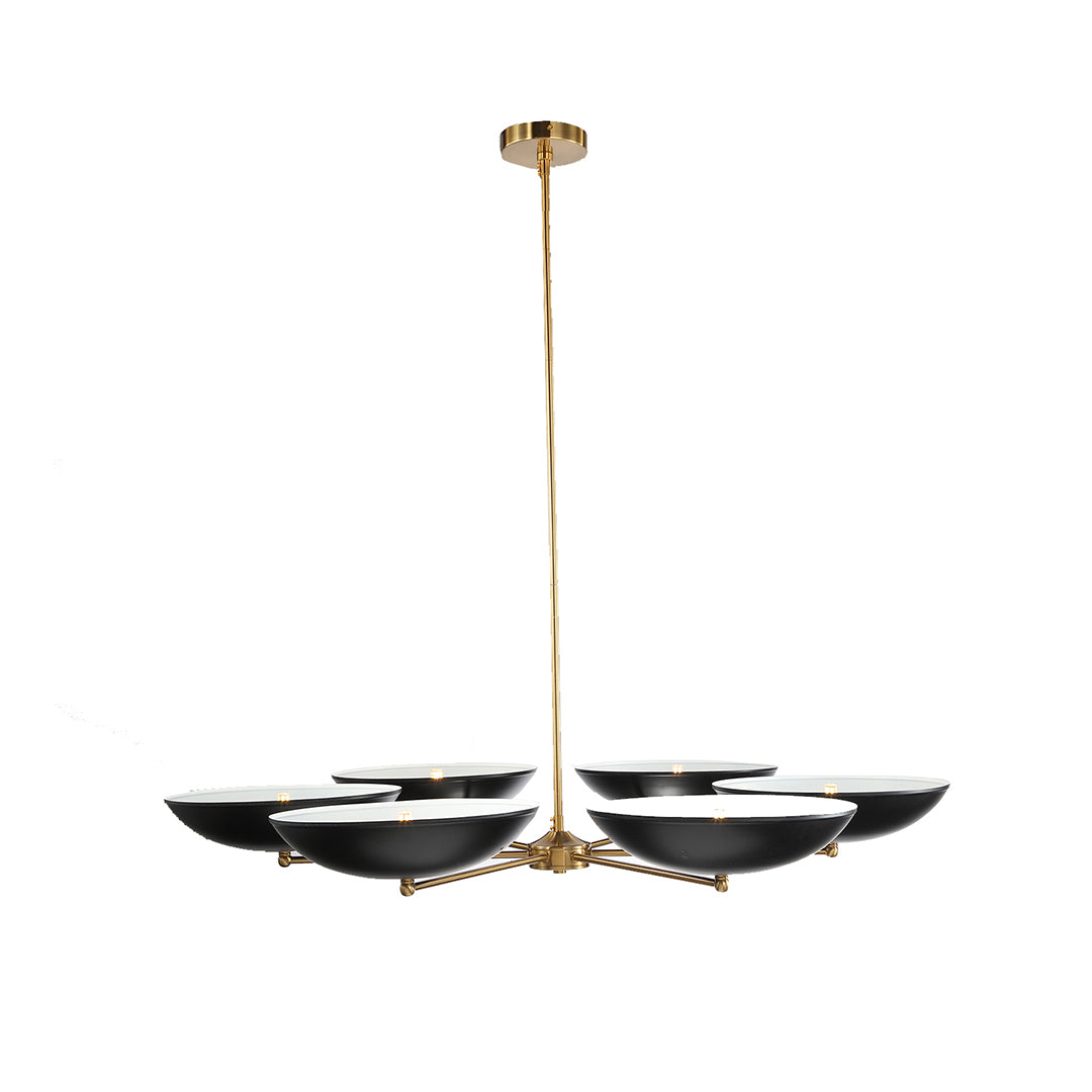 Black and Gold Chandeliers Contemporary Stylish Vintage Ceiling Light