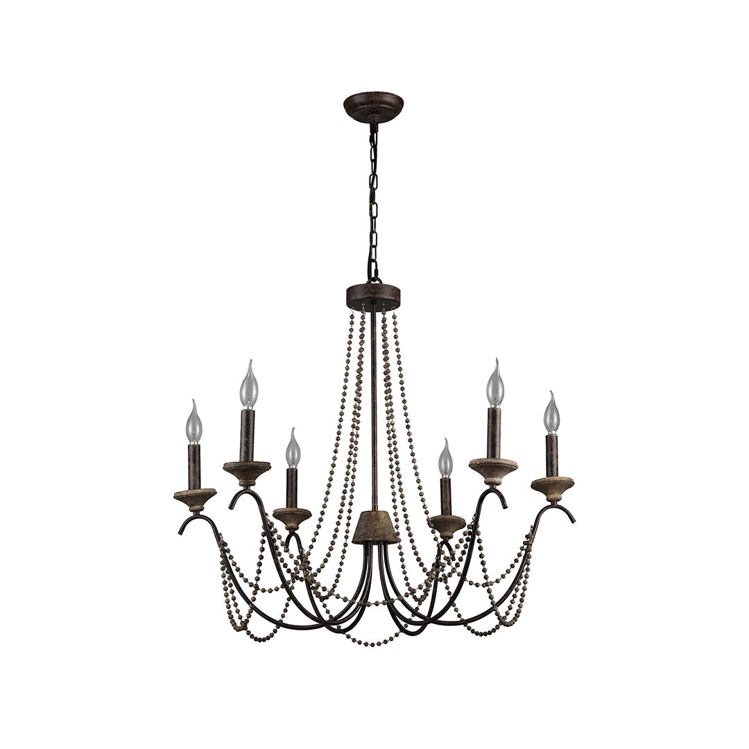 French Style Chandelier with Candelabra Classic Ceiling Light