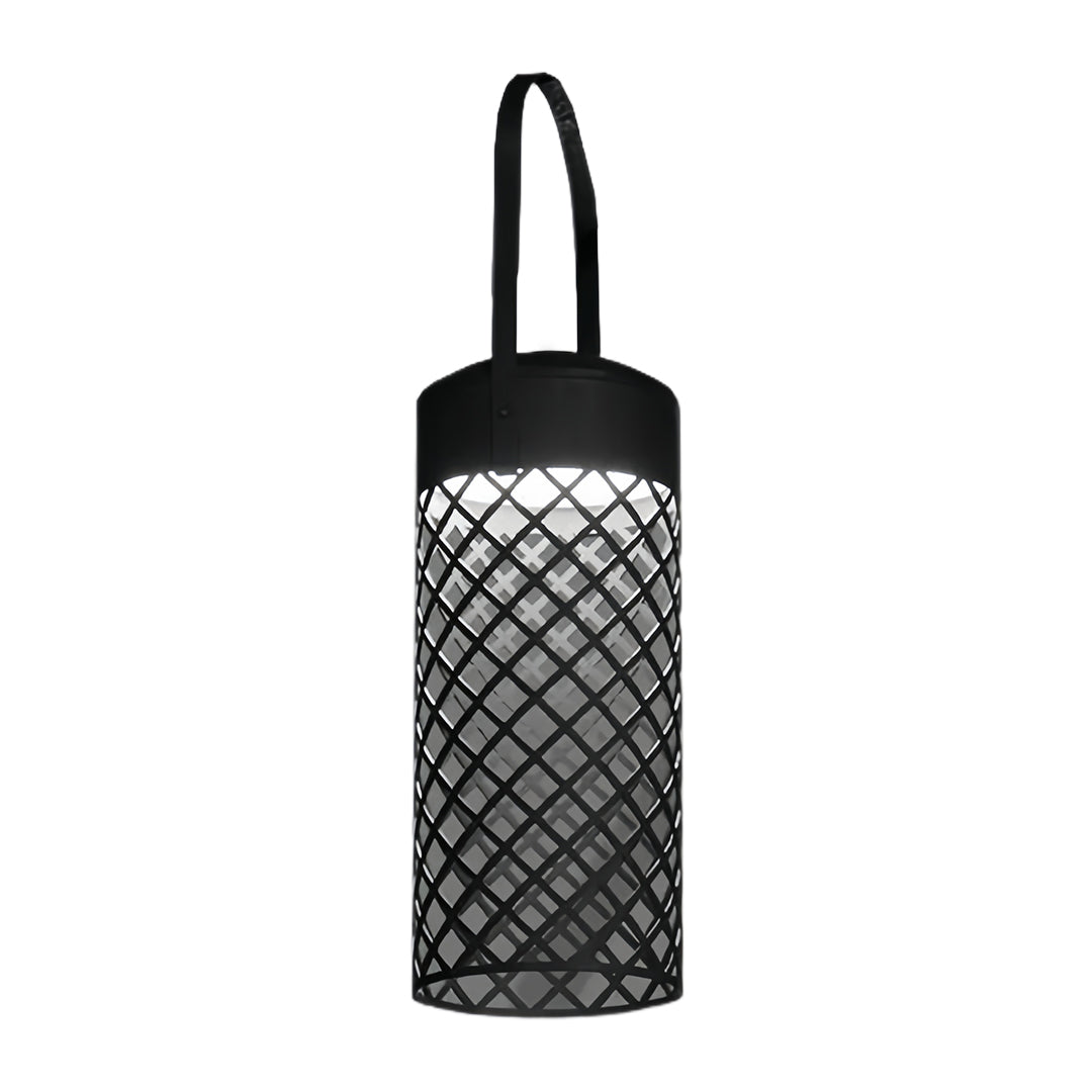 Black Outdoor Pendant Lantern Minimalist Waterproof Portable Light
