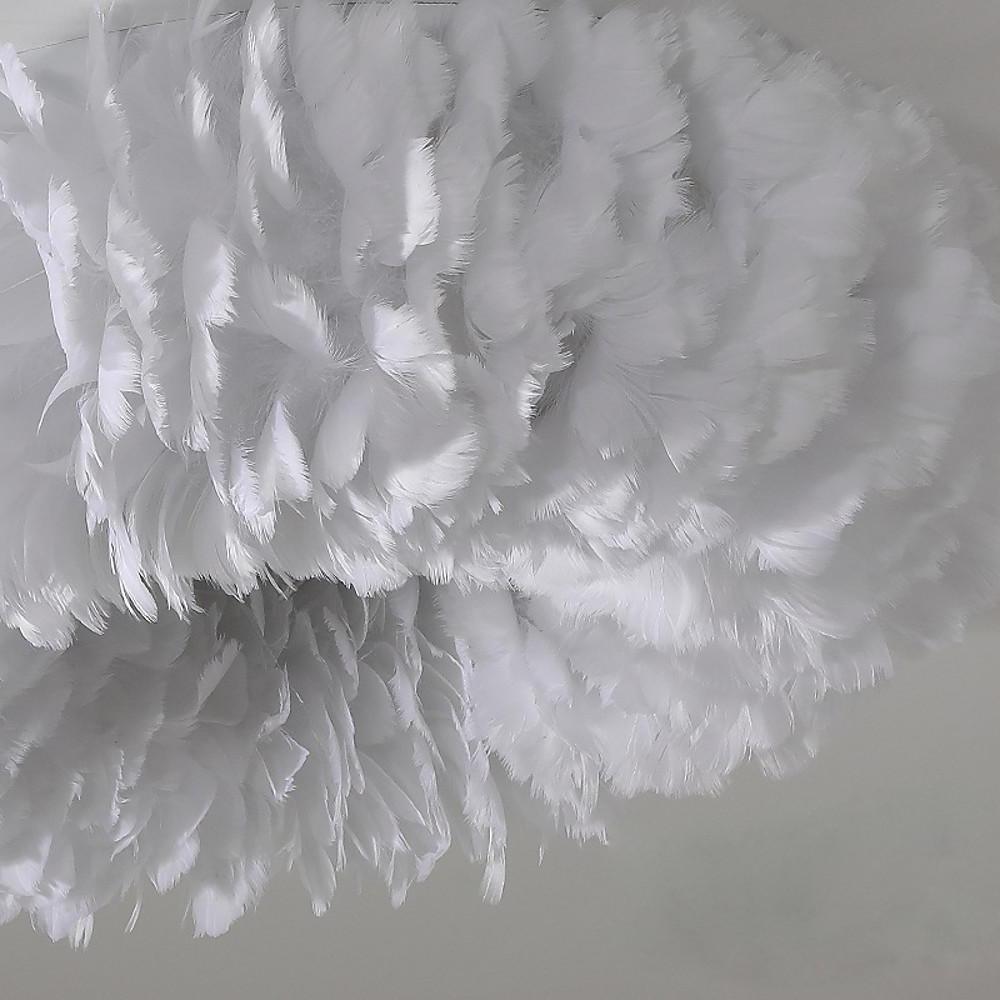 Fluffy Hanging Light Fairy Tale Theme Artistic Ceiling Light