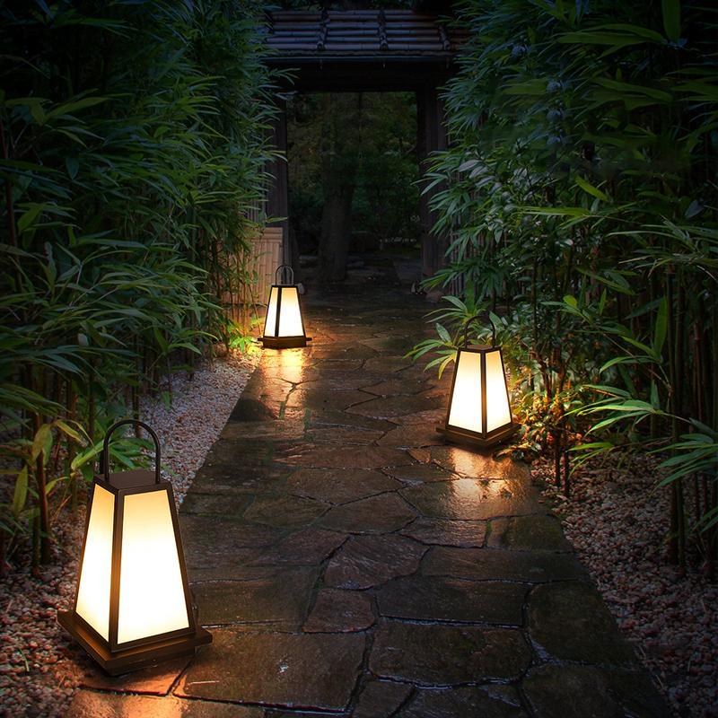 [Open-Box] Waterproof LED Black Retro Outdoor Light Lanterns Garden Lights
