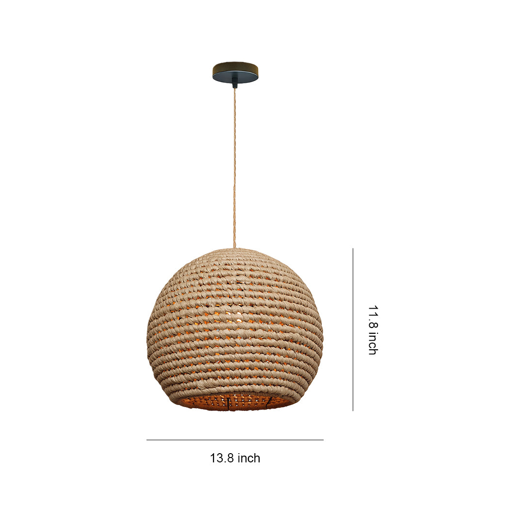 Japanese Paper Pendant Lights Raffia Zen Ceiling Light