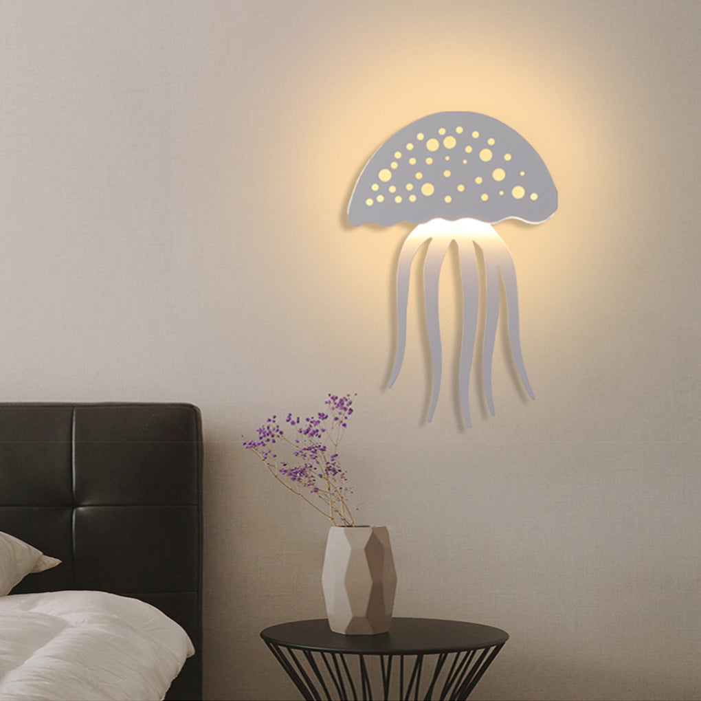 Jellyfish Wall Light Creative LED White Modern Decorative Light