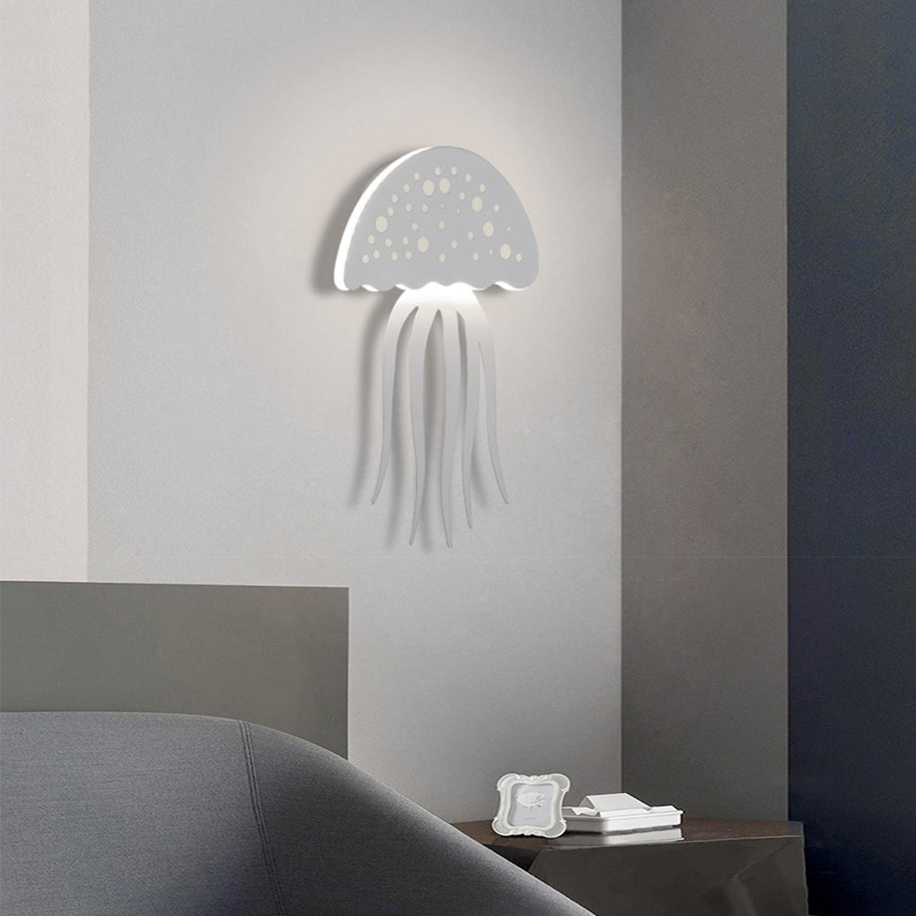 Jellyfish Wall Light Creative LED White Modern Decorative Light