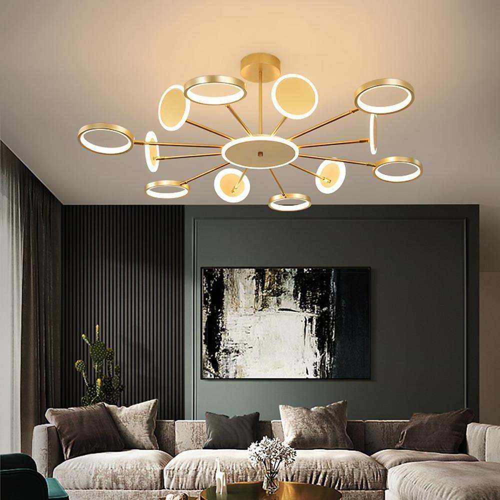 Multi Circle Design Pendant Lighting Acrylic Aluminum Alloy LED Ceiling Lights