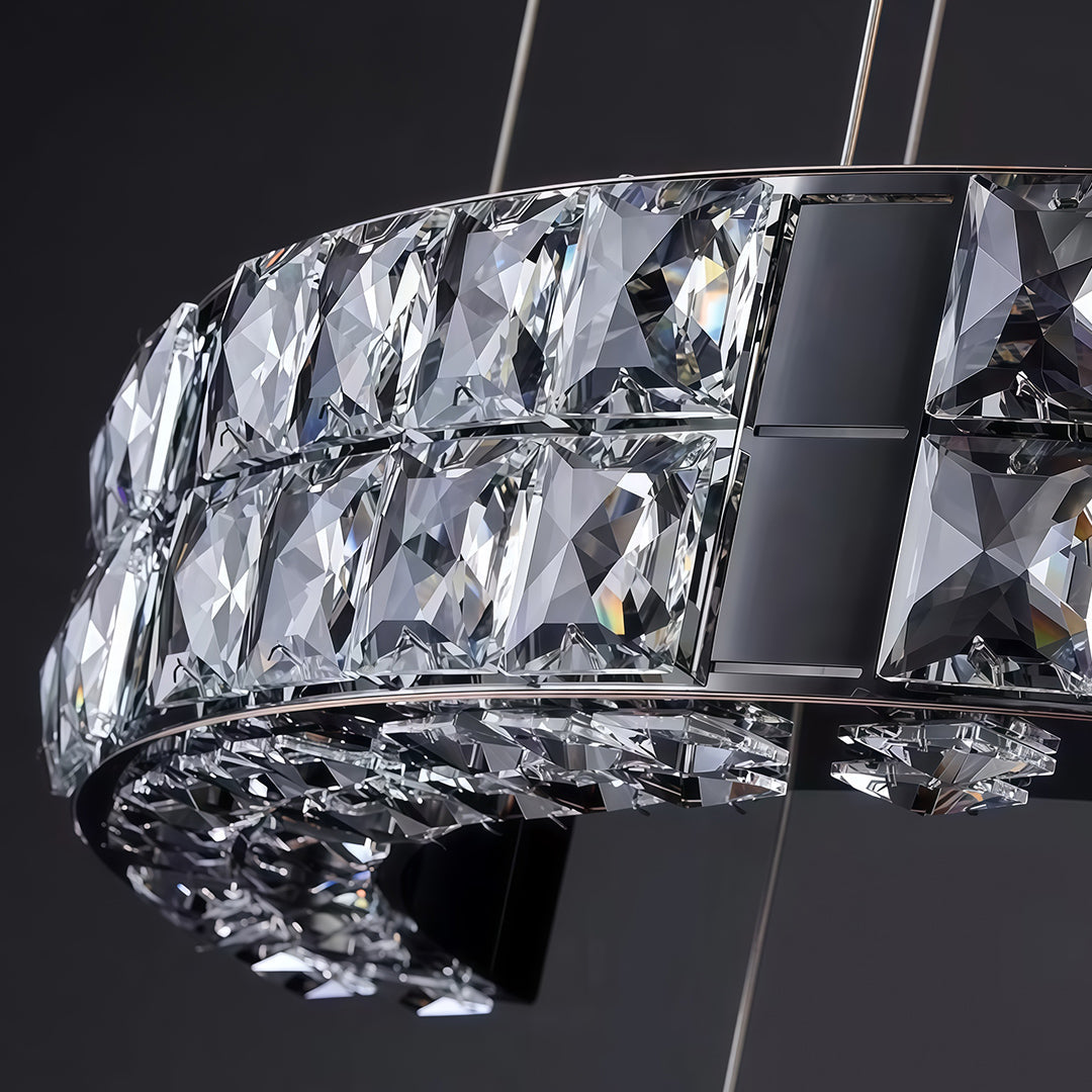 K9 Crystal Chandelier Modern Minimalist Elegant Ceiling Light