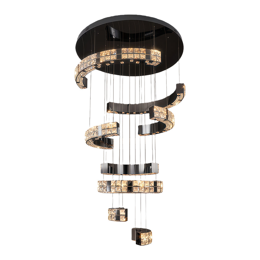 K9 Crystal Chandelier Modern Minimalist Elegant Ceiling Light