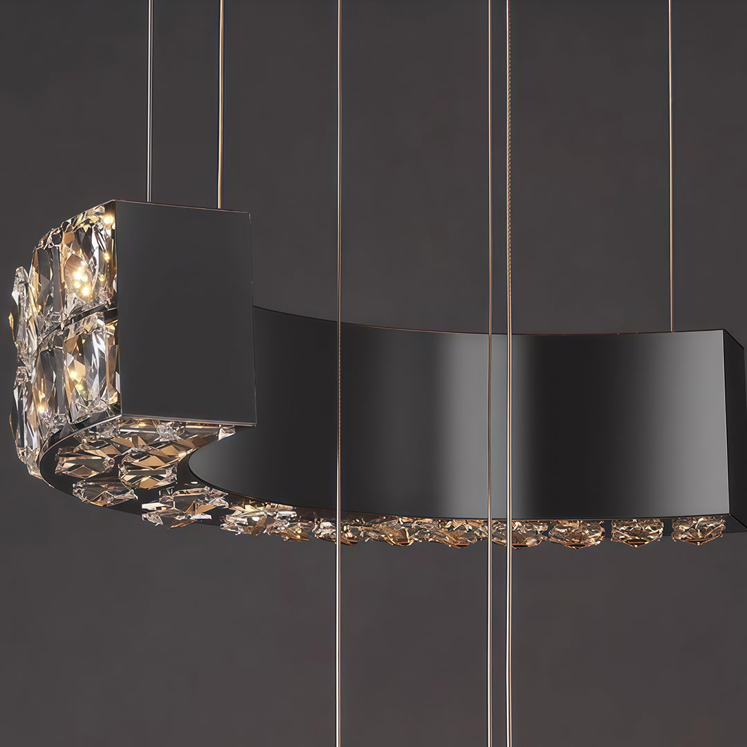 K9 Crystal Chandelier Modern Minimalist Elegant Ceiling Light