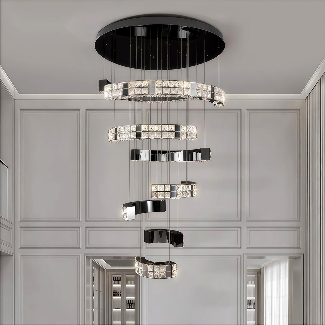 K9 Crystal Chandelier Modern Minimalist Elegant Ceiling Light
